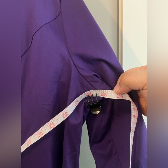 NWT Lane Bryant oversized plus size 24 purple button down blouse - Picture 8 of 9